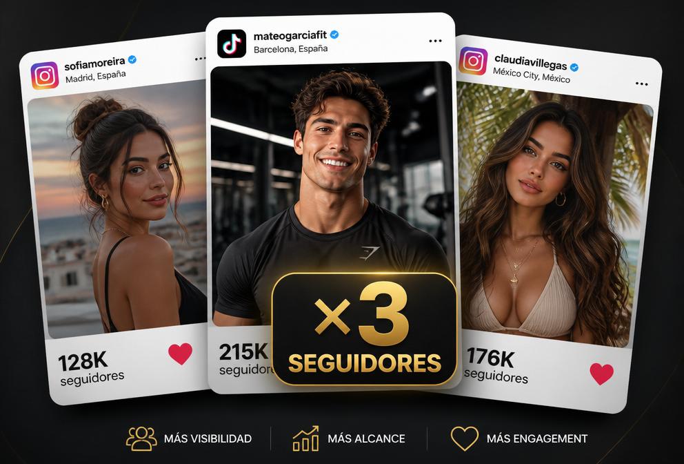 ×3 seguidores